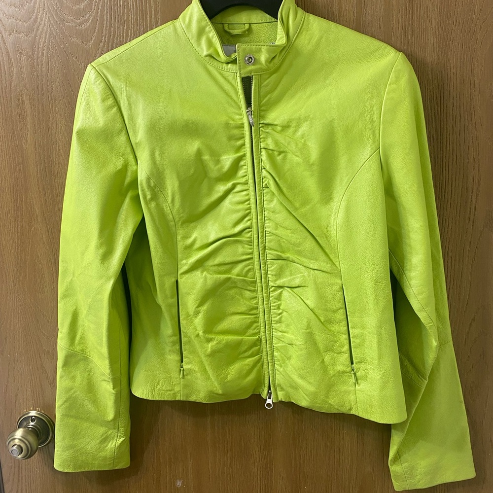 Women’s spring leather jacket